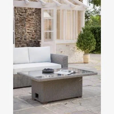 Marks & Spencer M&S Marlow Lift Up Rattan Effect Garden Coffee/Dining Table - Grey, Grey
