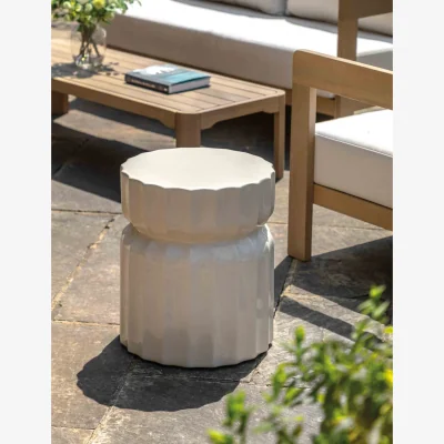 Marks & Spencer Gallery Direct Cirella Outdoor Side Table Cream