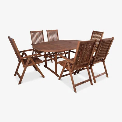 Marks & Spencer Royalcraft Turnbury 6 Seater Garden Table & Chairs - Natural, Natural