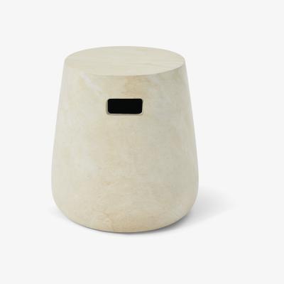 Made.com Edson Garden Stool, Marble Effect