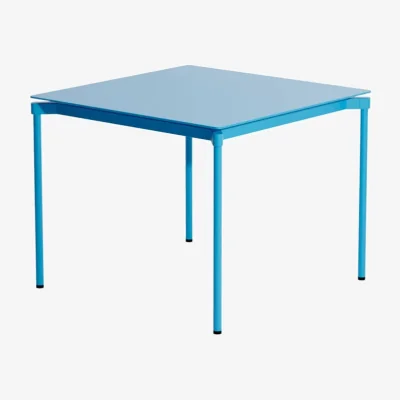 Made in Design Fromme Square table metal blue / Aluminium - 70 x 70 cm - Petite Friture