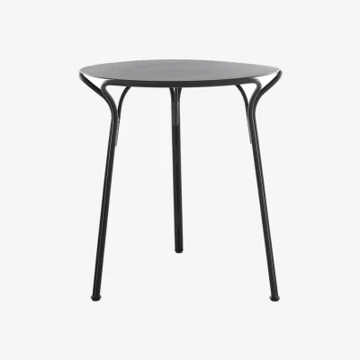 Made in Design HiRay Round table metal black / Metal - Ø 60 cm - Kartell