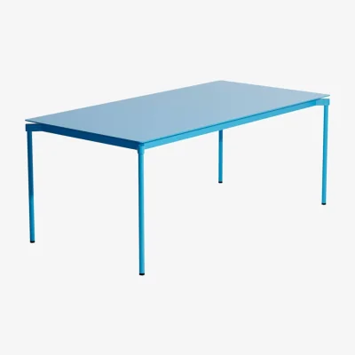Made in Design Fromme Rectangular table metal blue / Aluminium - 180 x 90 cm - Petite Friture