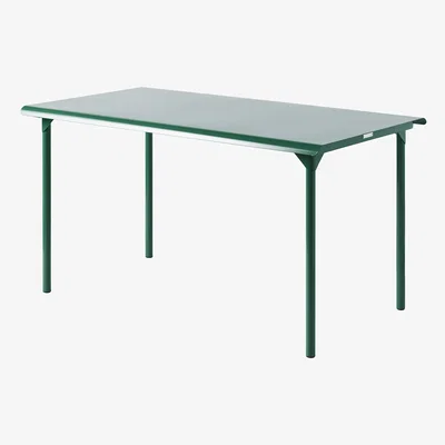 Made in Design Patio Rectangular table metal green / 140 x 80 cm - Sheet metal - Tolix