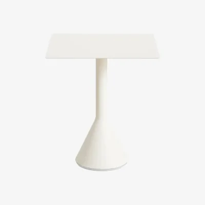 Made in Design Palissade Cone Square table metal white / 65 x 65 cm - Bouroullec, 2016 - Hay