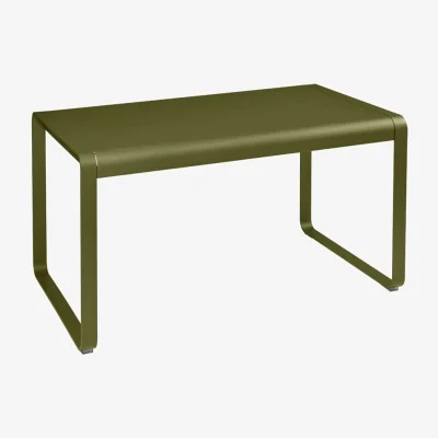 Made in Design Bellevie Rectangular table metal green / 140 x 80 cm - 4 people - Fermob