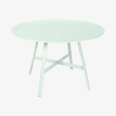 Made in Design So’O Round table metal green / Ø 117 cm - 6 personnes - Fermob