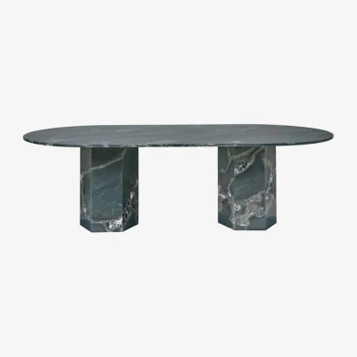 Made in Design Epic Outdoor Oval table stone green / 240 x 120 cm (8 people) - Quartzite - Gubi