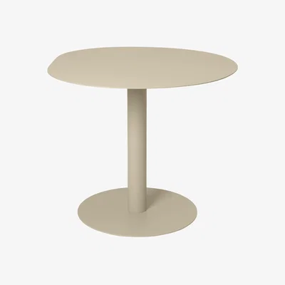 Made in Design Round table Pond Café OUTDOOR metal / Ø 88 cm - Asymmetrical shape - Ferm Living