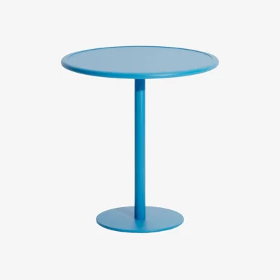 Made in Design Week-end Round table metal blue / Ø 70 cm - Aluminium - Petite Friture