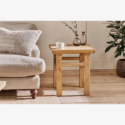 Nkuku Nkuku Serpur Reclaimed Pine Side Table | Tables | Natural