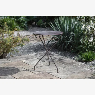 Nkuku Nkuku Jeavika Iron Outdoor Bistro Table | Outdoor Living | Black