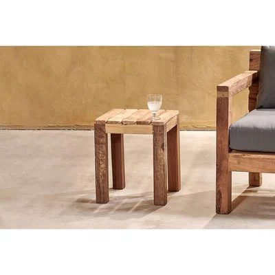 Nkuku Nkuku Jaisalmer Reclaimed Wood Side Table | Furniture | Natural