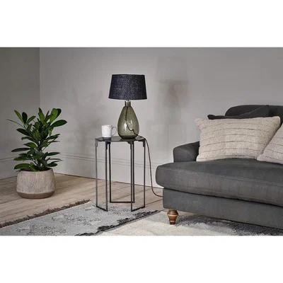 Nkuku Nkuku Batang Iron Side Table | Furniture | Antique Black