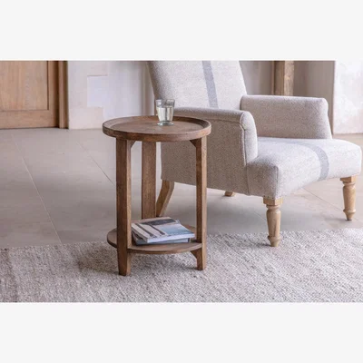 Nkuku nkuku Triveni Mango Wood Side Table | Tables | Walnut