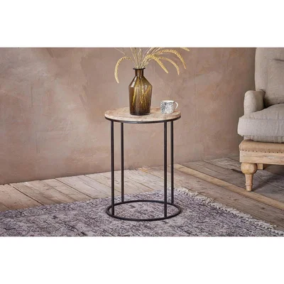 Nkuku Nkuku Luto Side Table | Furniture | Black & Brown