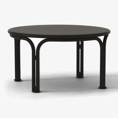 Nordic Nest &Tradition Thorvald SC108 coffee table Warm black Ø70 cm