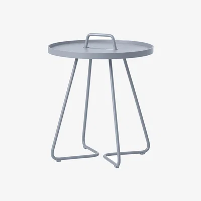Nordic Nest Cane-line On the move table Ø52 cm Light grey