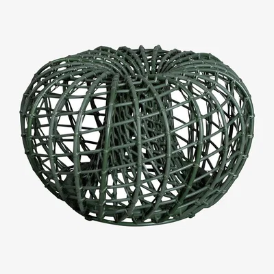 Nordic Nest Cane-line Nest table/footstool Dark green small