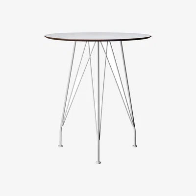 Nordic Nest Swedese Desirée café table White ø64cm white lacquered base
