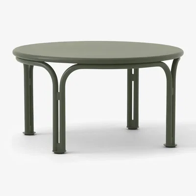 Nordic Nest &Tradition Thorvald SC108 coffee table Bronze green Ø70 cm