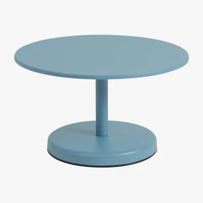 Nordic Nest Muuto Linear Steel coffee table Pale blue Ø70x40 cm