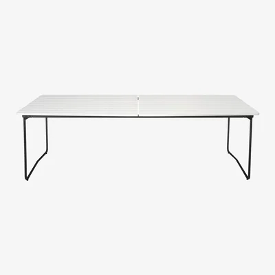 Nordic Nest Grythyttan Stålmöbler Table B31 dining table 230 cm White lacquered oak-black