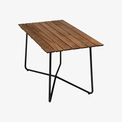 Nordic Nest Grythyttan Stålmöbler B25A table Untreated teak-black
