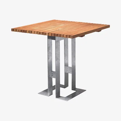 Nordic Nest SMD Design Paus table Oak galvanised base