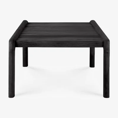 Nordic Nest Ethnicraft Jack outdoor side table black stained teak 54x54 cm