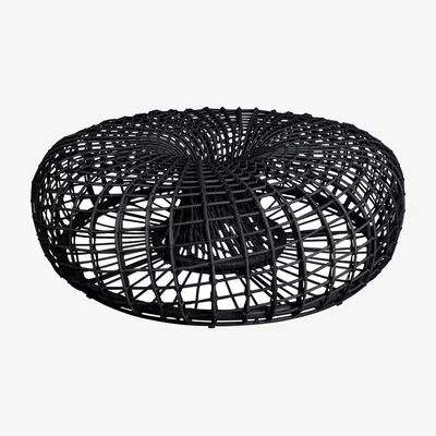 Nordic Nest Cane-line Nest table/footstool Lava grey large