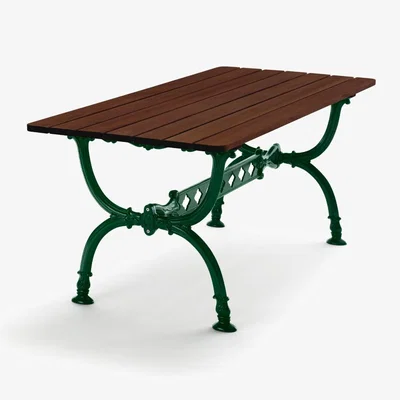 Nordic Nest Byarums bruk Byarum table 142x72 cm Pine brown glaze green stand