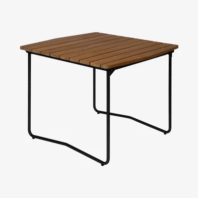 Nordic Nest Grythyttan Stålmöbler B31 84 dining table Untreated teak-black