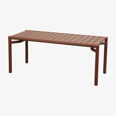 Nordic Nest Cane-line Bliss coffee table/bench Desert red 107x39x44 cm