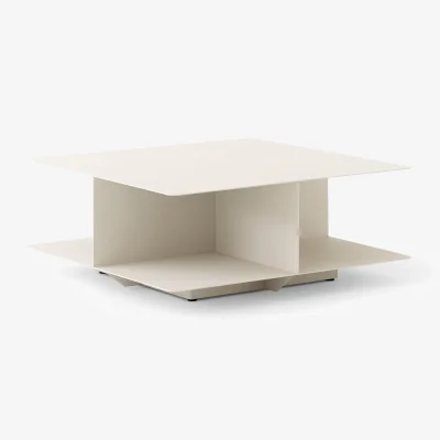 Nordic Nest &Tradition Develius EV3 coffee table Steel ivory Ø89x40 cm