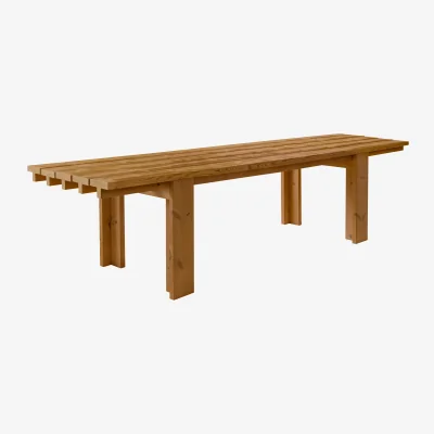 Nordic Nest Vaarnii 013 Osa Outdoor Table Thermally modified pine 333x94x78 cm
