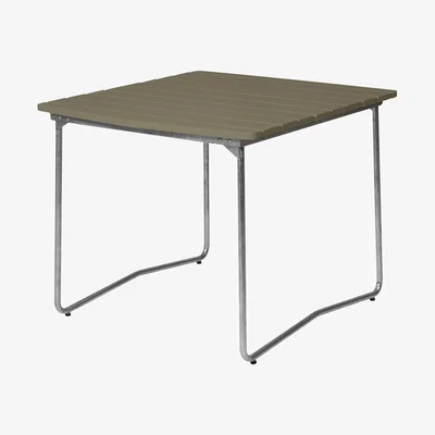 Nordic Nest Grythyttan Stålmöbler B31 84 dining table Light green oak-hot galvanized