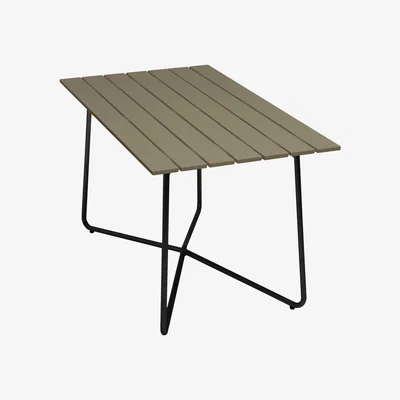 Nordic Nest Grythyttan Stålmöbler B25A table Light green oak-black