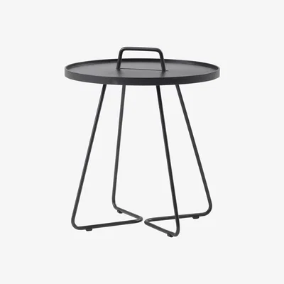 Nordic Nest Cane-line On the move table Ø44 cm Black