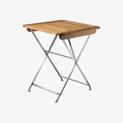 Nordic Nest FDB Møbler M26 Lilleø balcony table Teak-stainless steel