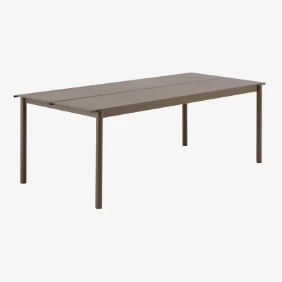 Nordic Nest Muuto Linear Steel table Taupe 220x90 cm