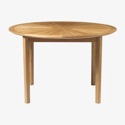 Nordic Nest FDB Møbler M27 Sammen round garden table Ø120 cm Teak solid oiled