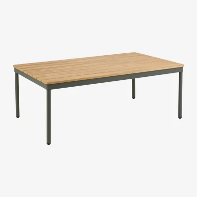 Nordic Nest Brafab Reno coffee table Nordic green-natural wood 110x70 cm