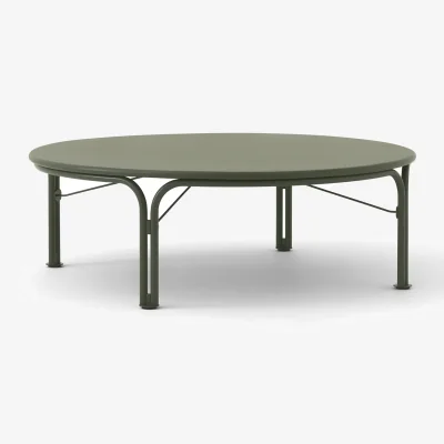 Nordic Nest &Tradition Thorvald SC109 coffee table Bronze green Ø115 cm