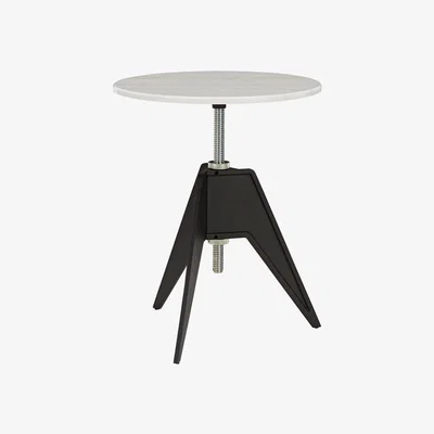 Nordic Nest Tom Dixon Screw café table Ø60 cm White marble-cast iron