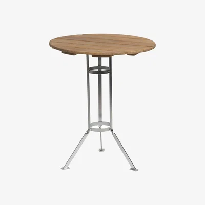 Nordic Nest Grythyttan Stålmöbler Bryggeri tripod table Teak-hot-dip galvanized stand