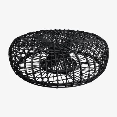 Olivia's Cane-line Nest Lava Grey Large Footstool Outdoor Coffee Table