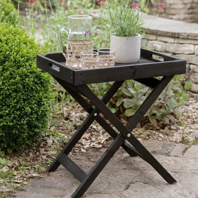 Olivia's Garden Trading Moreton Tray Table in Spruce