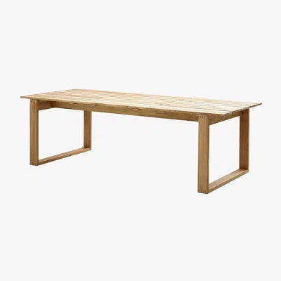 Olivia's Cane-line Endless Teak Rectangular Outdoor Table / Small