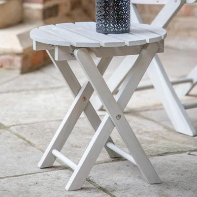 Olivia's Gallery Outdoor Romilly Side Table Whitewash